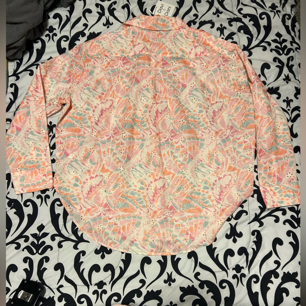 NWT Davi&Dani Women's Multicolor Patterned Top& Shorts- size xl - Picture 3 of 13